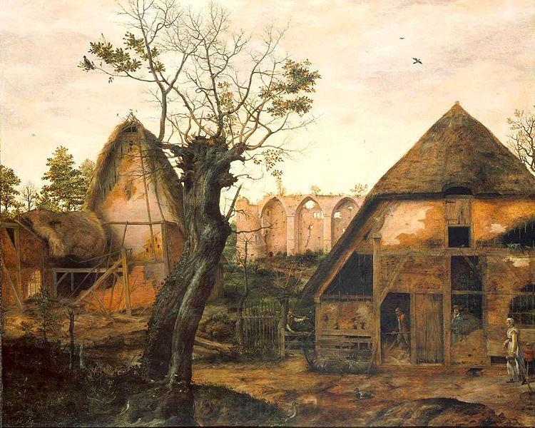 Cornelis van Dalem Landscape with Farm Norge oil painting art